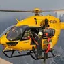 Un intervento di soccorso dell'elicottero del Suem 118
