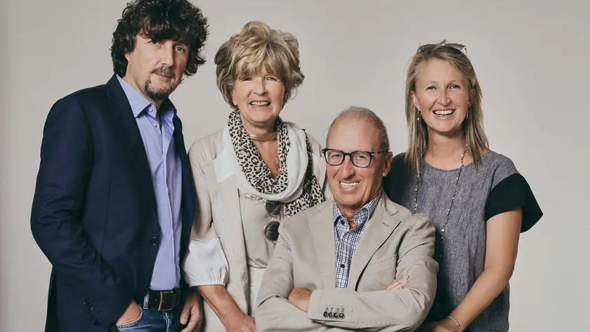 Ennio De Rigo con la famiglia