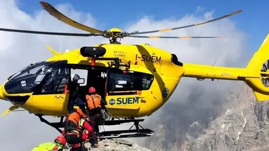 Soccorso alpino in azione