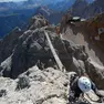 Un tratto della ferrata Dibona