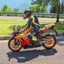 Alessandro Munerato in sella alla sua moto