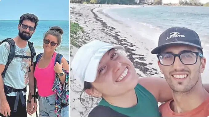 Chiara Guadagnin e Thomas Cantoni e, a destra, Serena Capovilla e Matteo Lugano