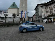 Una volante della Polizia a Cortina