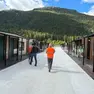Le casette del villaggio olimpico di Fiames