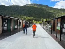 Le casette del villaggio olimpico di Fiames