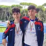 Andrea Dal Pont e Christian Stremiz con le medaglie