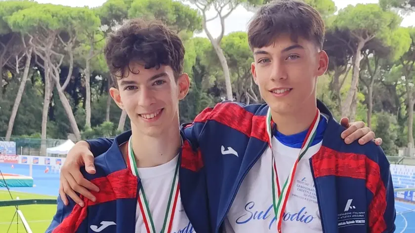 Andrea Dal Pont e Christian Stremiz con le medaglie