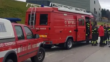 I vigili del fuoco impegnati in una ricerca persona