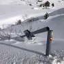 L’autovelox sul passo Giau quando venne segato da Fleximan, ora è stato riattivato