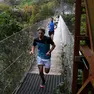 Un momento della De qua e de la della passerela a Igne di Longarone