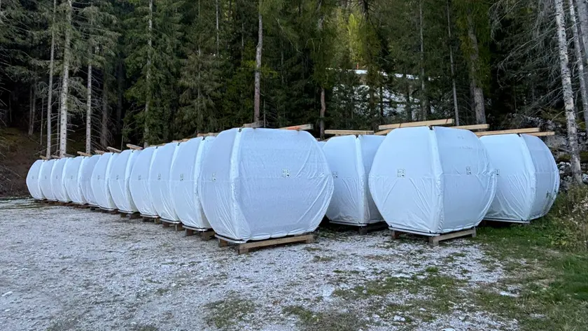 Le cabine dell'impianto a fune Ista