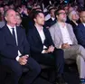 Zaia, Stefani e Salvini all'evento elettorale di presentazione del candidato di centrodestra in Veneto