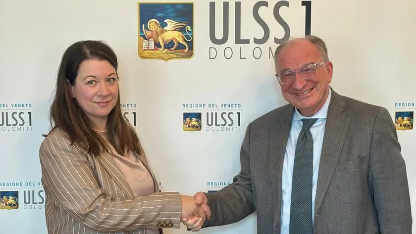 La direttrice Mariangela Spano con il dg Giuseppe Dal Ben