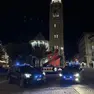 Le pattuglie dei carabinieri a presidio dell'ingresso di Corso Italia a Cortina