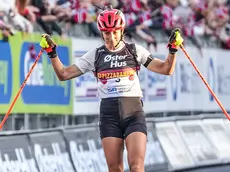 L'arrivo vittorioso di Lisa Vittozzi