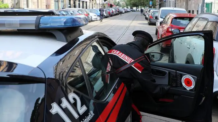 Un intervento d'urgenza dei carabinieri