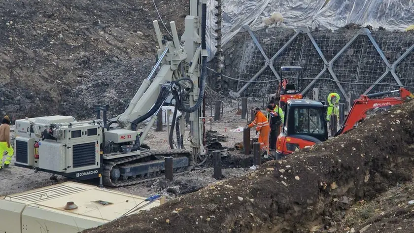 Il cantiere della cabinovia Socrepes