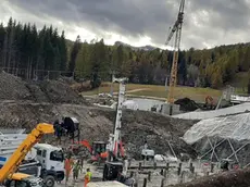 I lavori per la cabinovia Socrepes