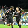 Matteo Barbini e Luca Clemenza esultano dopo il rigore decisivo
