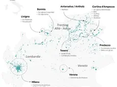 La tabella con i dati di Arbnb