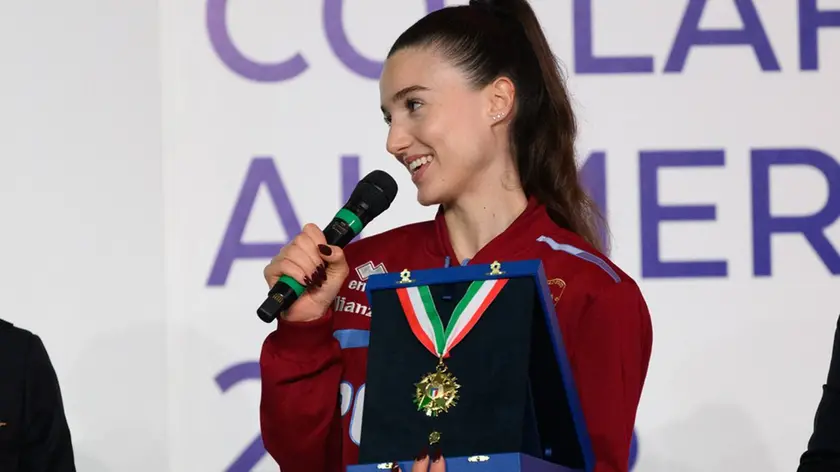 La premiazione della cortinese Stefania Constantini