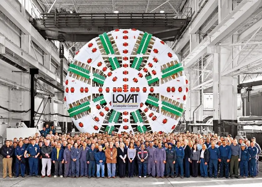 Le maestranze canadesi con una talpa di Lovat