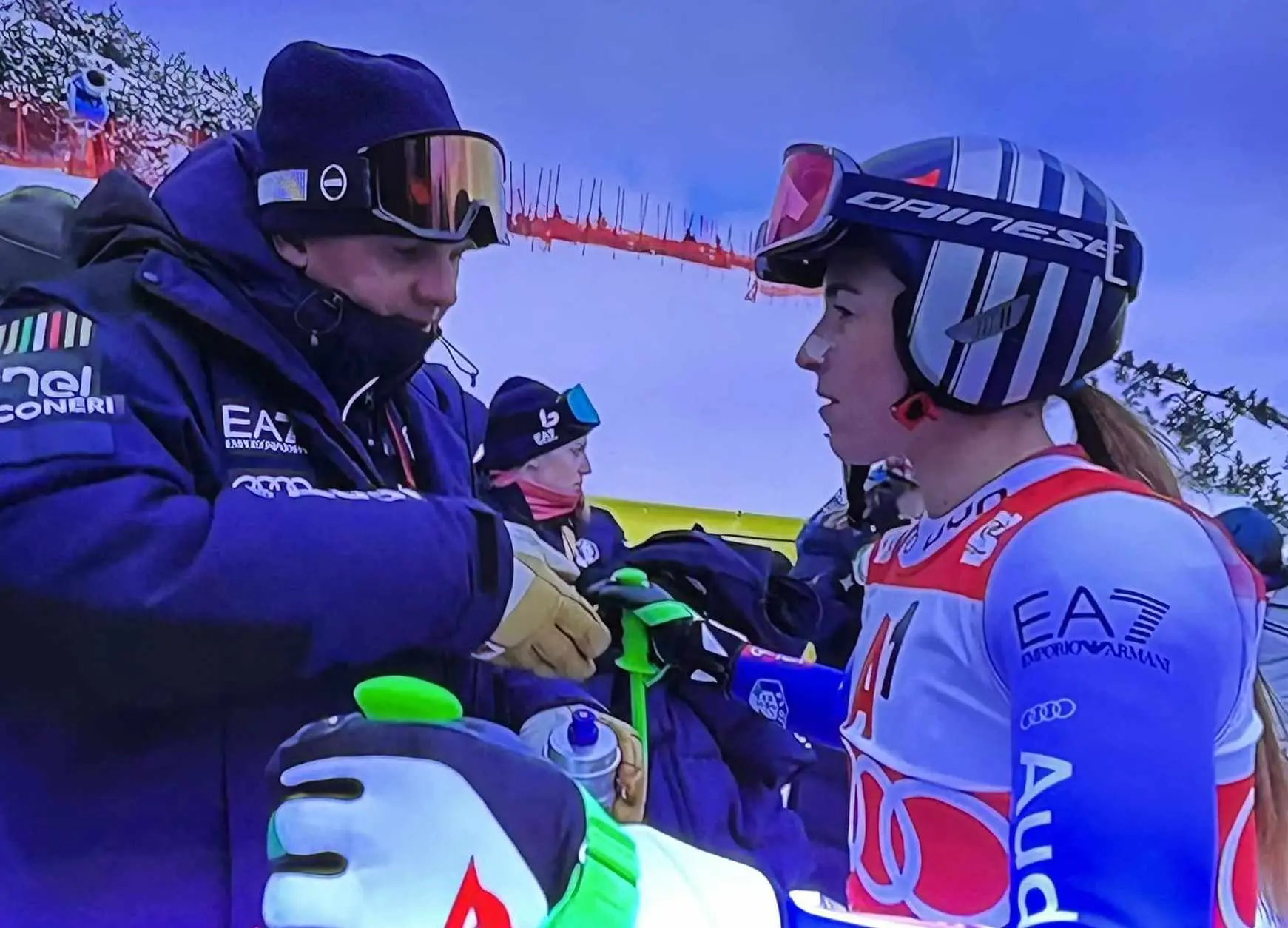 Giovanni Feltrin con Sofia Goggia