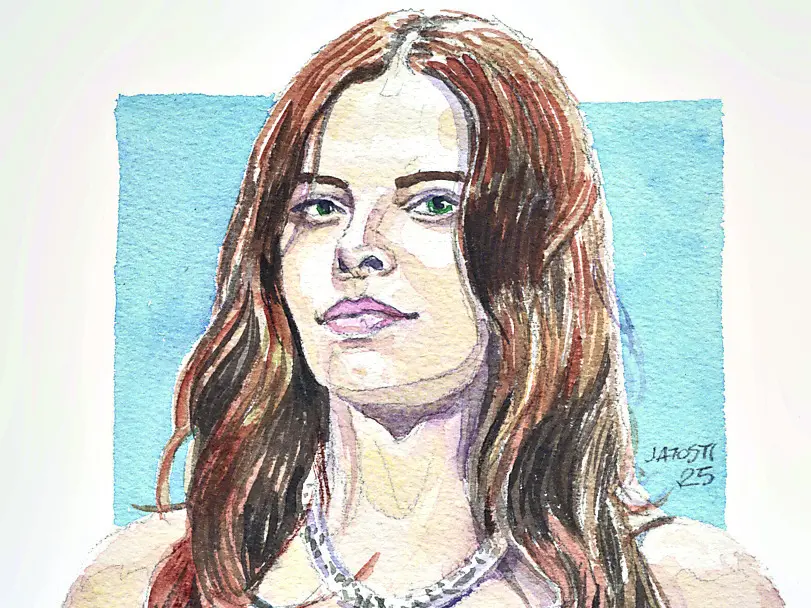 Annachiara Sarto nel ritratto di Massimo Jatosti