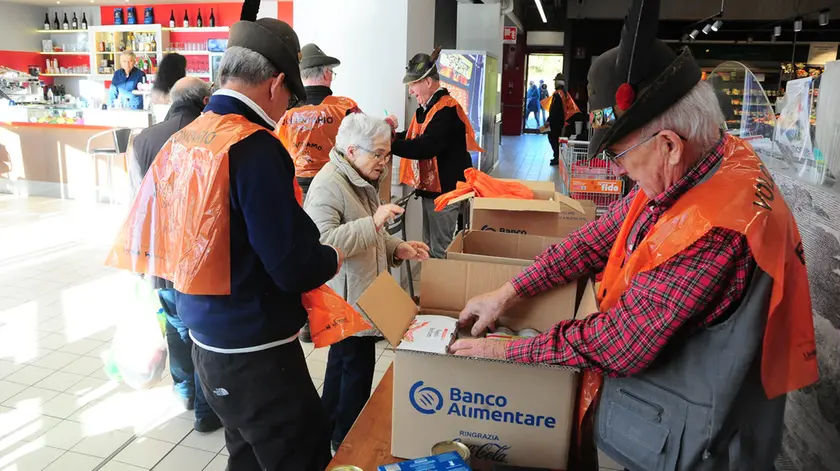 Volontari impegnati nella Colletta alimentare