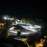 La pista da bob, skeleton e slittino di Cortina d’Ampezzo illuminata a giorno