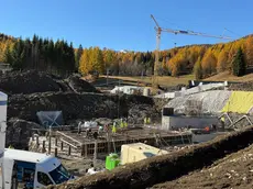 Il cantiere della cabinovia Apollonio-Socrepes