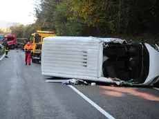 Il furgone che guidava Salvatore "Totò" Stefani dopo lo schianto fatale