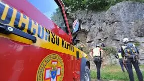 Una squadra del Soccorso alpino impegnata in ricerche