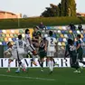 Una fase della partita fra Dolomiti Bellunesi e Cittadella (Foto Beppe De Zanet)