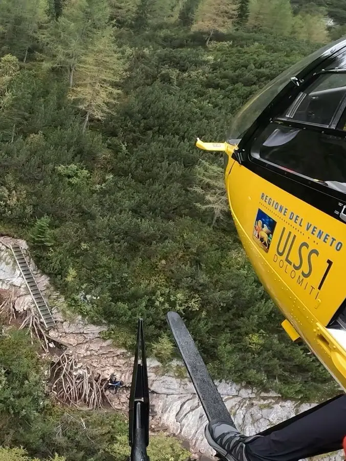 Un elicottero del Suem 118 in missione