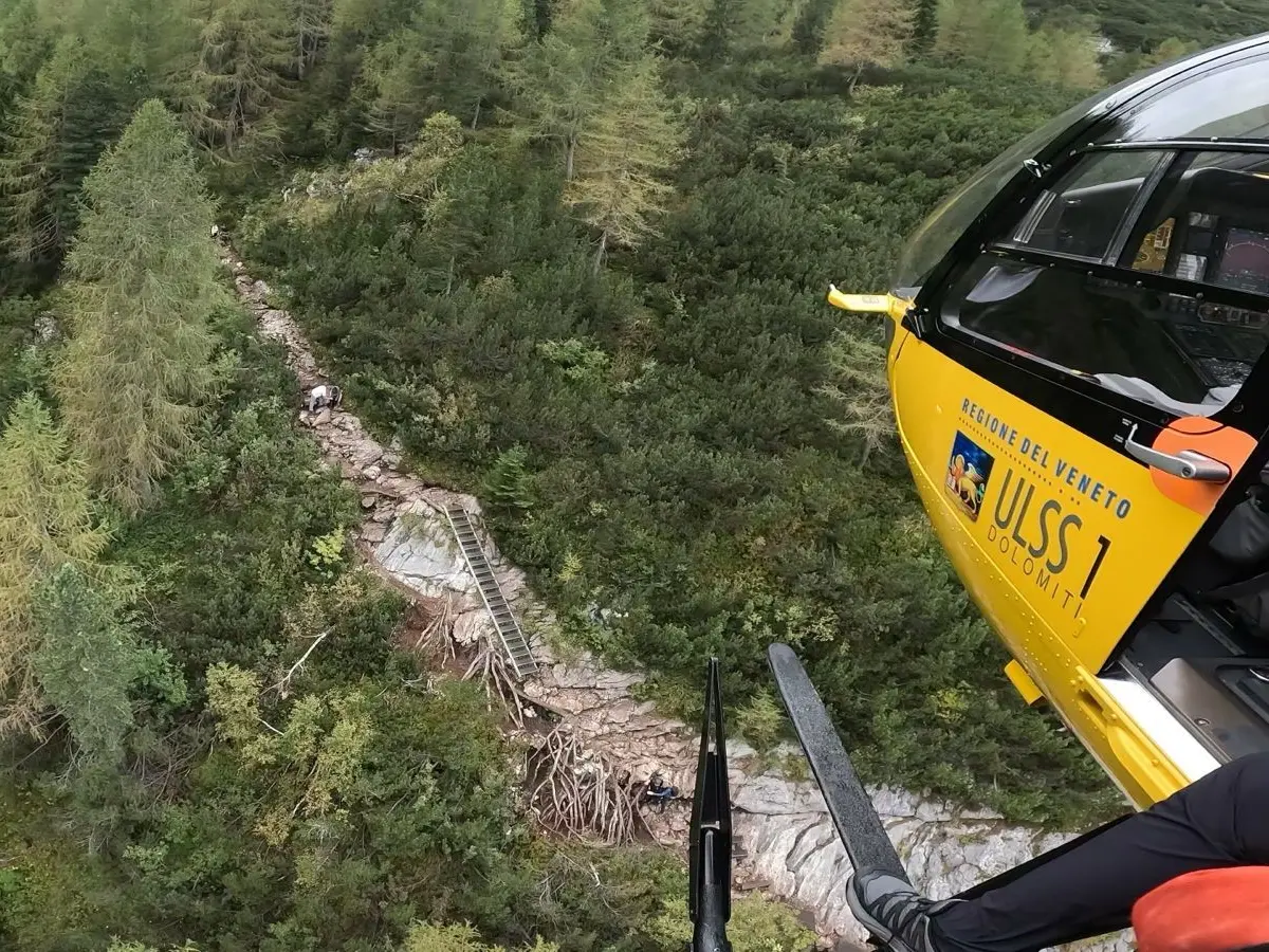 Un elicottero del Suem 118 in missione