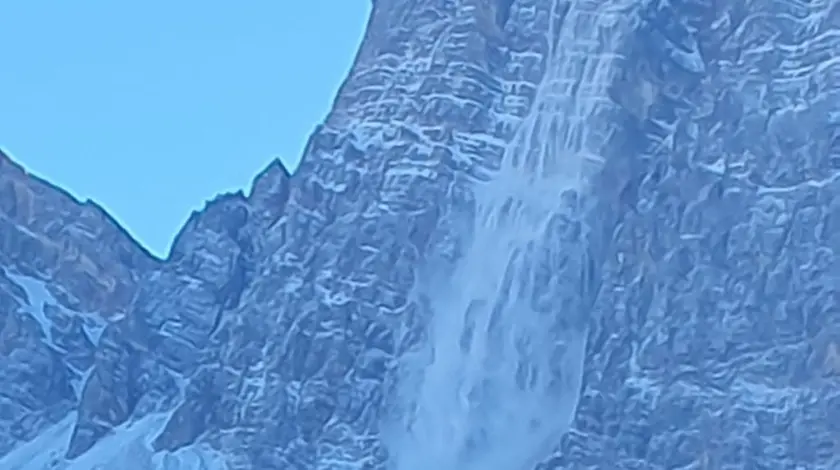 Sopra il Pelmo subito dopo il crollo