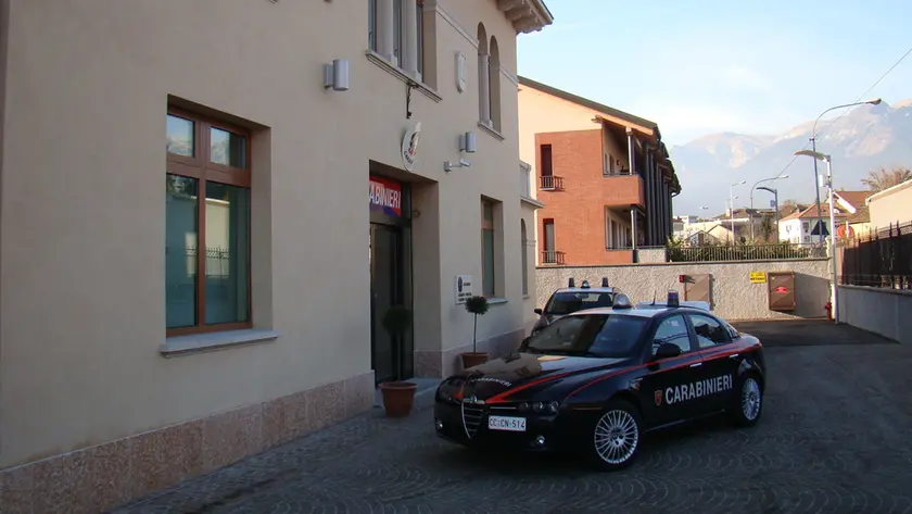 La caserma dei carabinieri di Feltre