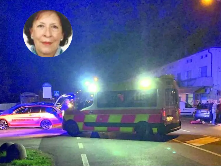 Il luogo dove ha perso la vita Giuseppina Cosmo e, in alto a sinistra, una foto della defunta