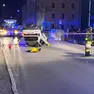 Una foto dell'incidente in via Feltre