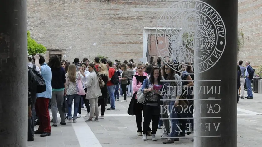 Il cortile della sede centrale di Ca' Foscari