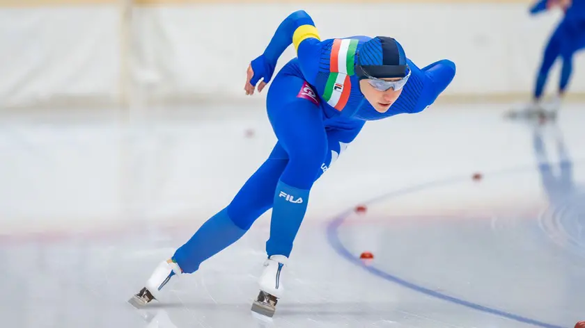 La cadorina Emily Tormen in azione