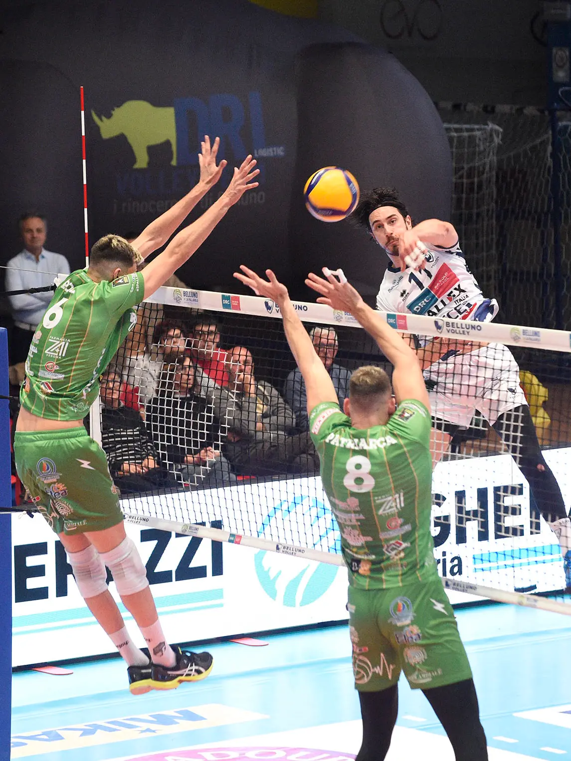 Riccardo Mian quando era al Belluno Volley