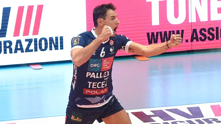 L'esultanza di Stefano Giannotti