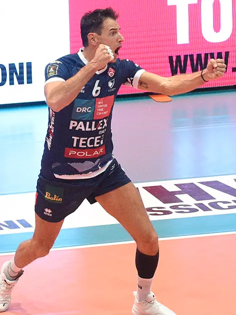 L'esultanza di Stefano Giannotti