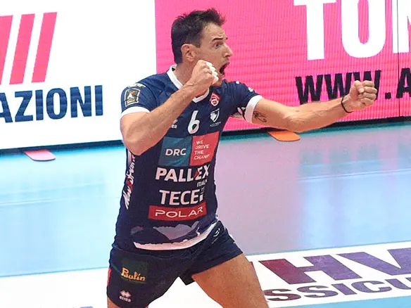 L'esultanza di Stefano Giannotti