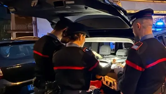 Un controllo dei carabinieri