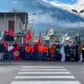 Il sit-in alla Hydro di Feltre