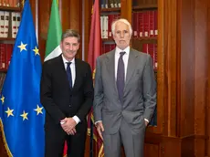 Il capo della polizia Vittorio Pisani e il presidente di Fondazione MiCo Giovanni Malagò