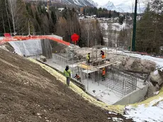 Il cantiere della cabinovia Socrepes